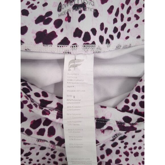 Fabletics Leggings Womens Small High Waisted Statement Powerhold Leopard Print - Picture 6 of 9